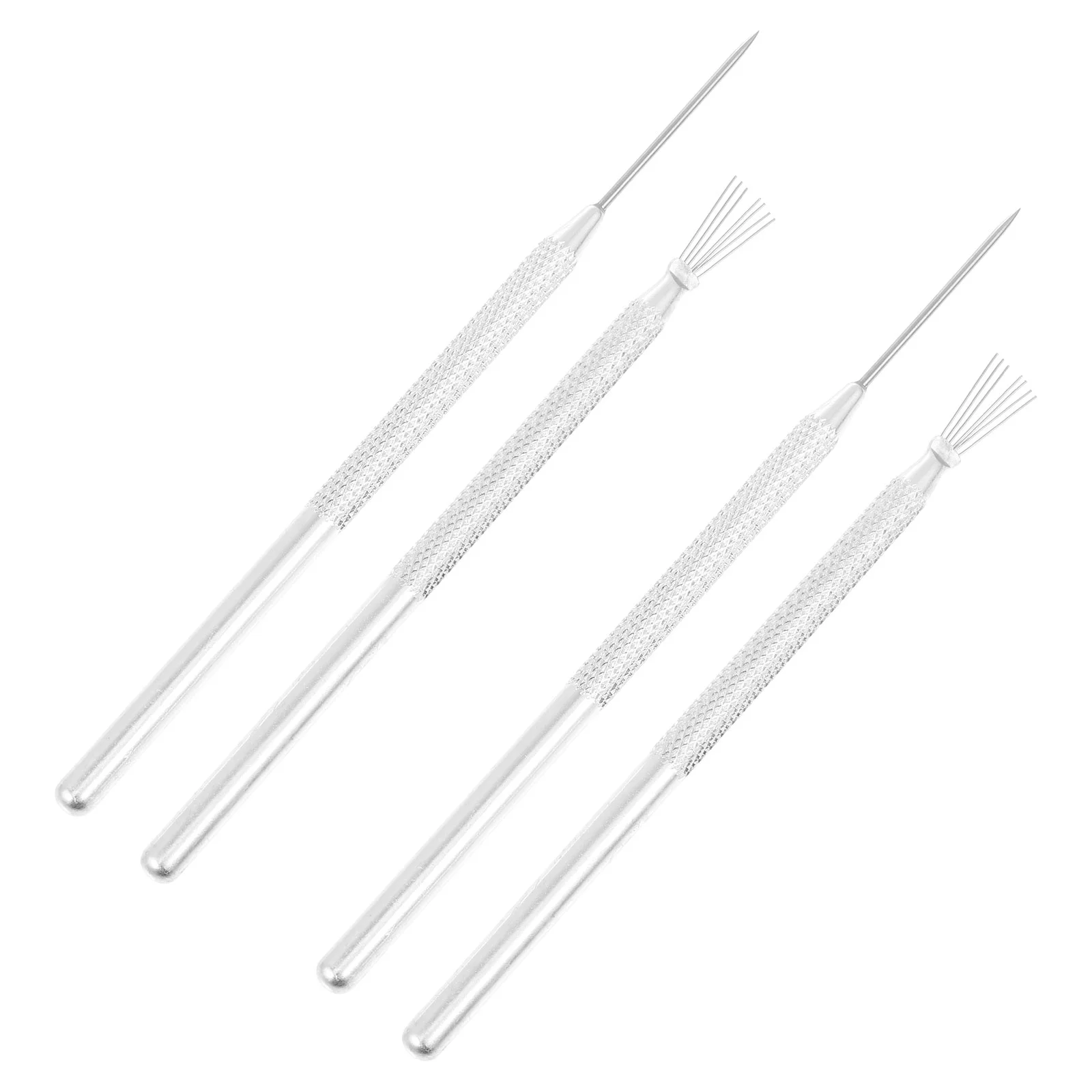 

4 Pcs Clay Sculpture Tools Stainless Steel Carving Rods Needle Modeling Pottery Sticks Needles Spatula Professional