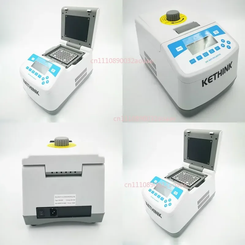 Laboratory Sample Incubation Instrument KETHINK KT-ES1000 Dry Bath (Heating Lid Metal Bath) with Series Block