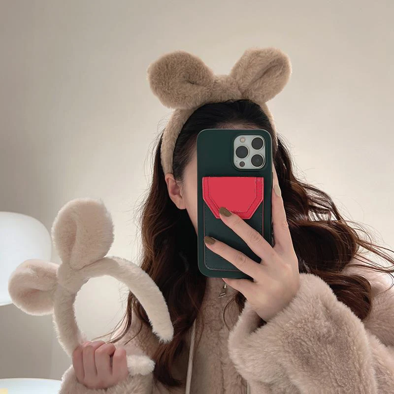 Cute Cartoon Rabbit Ear Headband Women Girls Bunny Bear Ears Hairband Cosplay Hair Band Fashion Plush Hair Hoop Hair Accessories