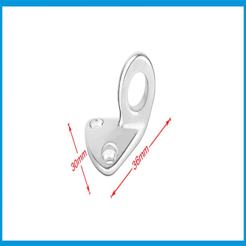 Stainless Steel 316 Pad Eye Fender Fending Hook Rope Boat Sail Tug Ship marine     Hardware coat cap hook