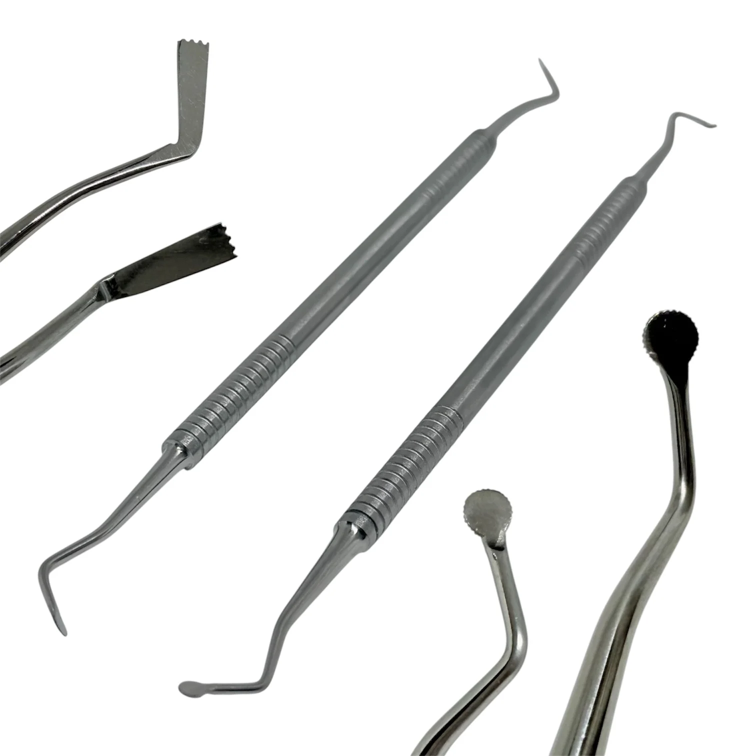 DENILK 1 Stück Gingivalkordel-Packer, Retraktionsinstrument für die Zahnmedizin, atraumatische Kordelplatzierung, mit rundem und schneidendem Kopf