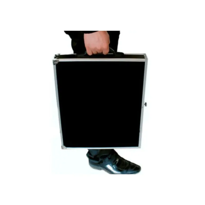 Magician Close-Up Case met lade, magnetische munt- en kaarthouder, 5 vakken, professionele magische close-up pad, goocheltrucs