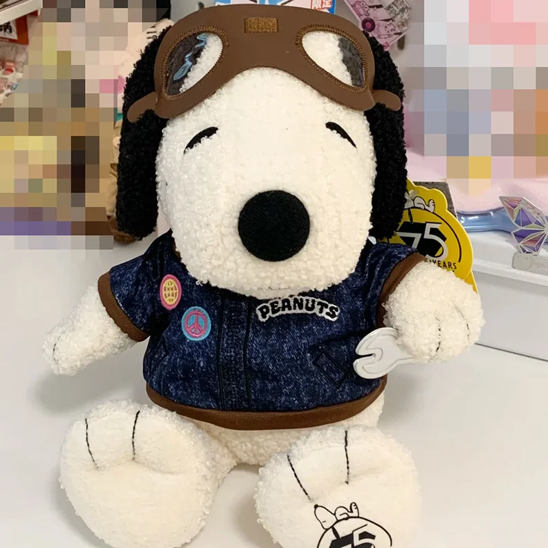 

В наличии Noopy75th Anniv Series Little Bear Maintenance Pilot Аниме Плюшевый костюм Изменение Домашний деко Сидячий Pos Подарки на день рождения