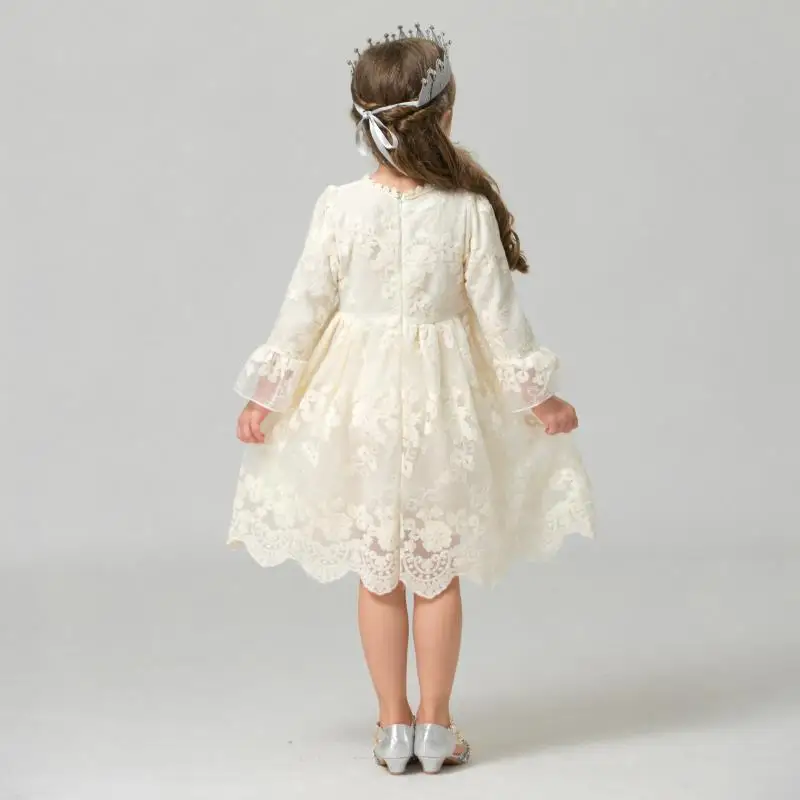 Baby Princess Unicorn Dress Cute Little Girls Spring Long Sleeves Clothes Kids Lace Unicorn Dresses fantasia unicornio menina