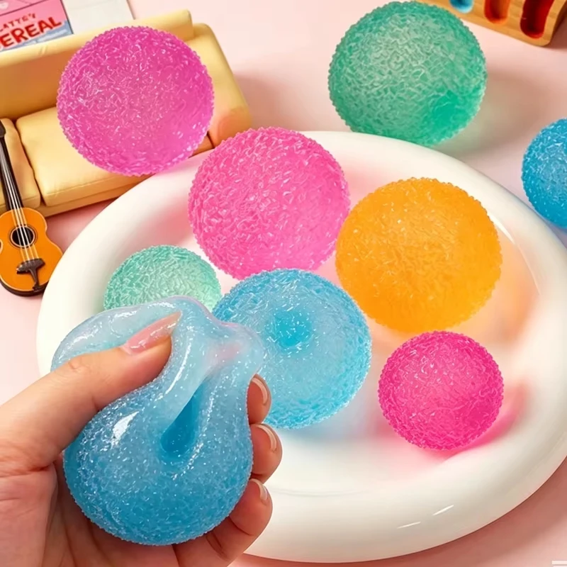 Multicolor Ice Ball Maltose Squishy Stress Anxiety Relief Squeeze Toys Moldable Super Soft Slow Rising Adult Gifts Hand Exercise