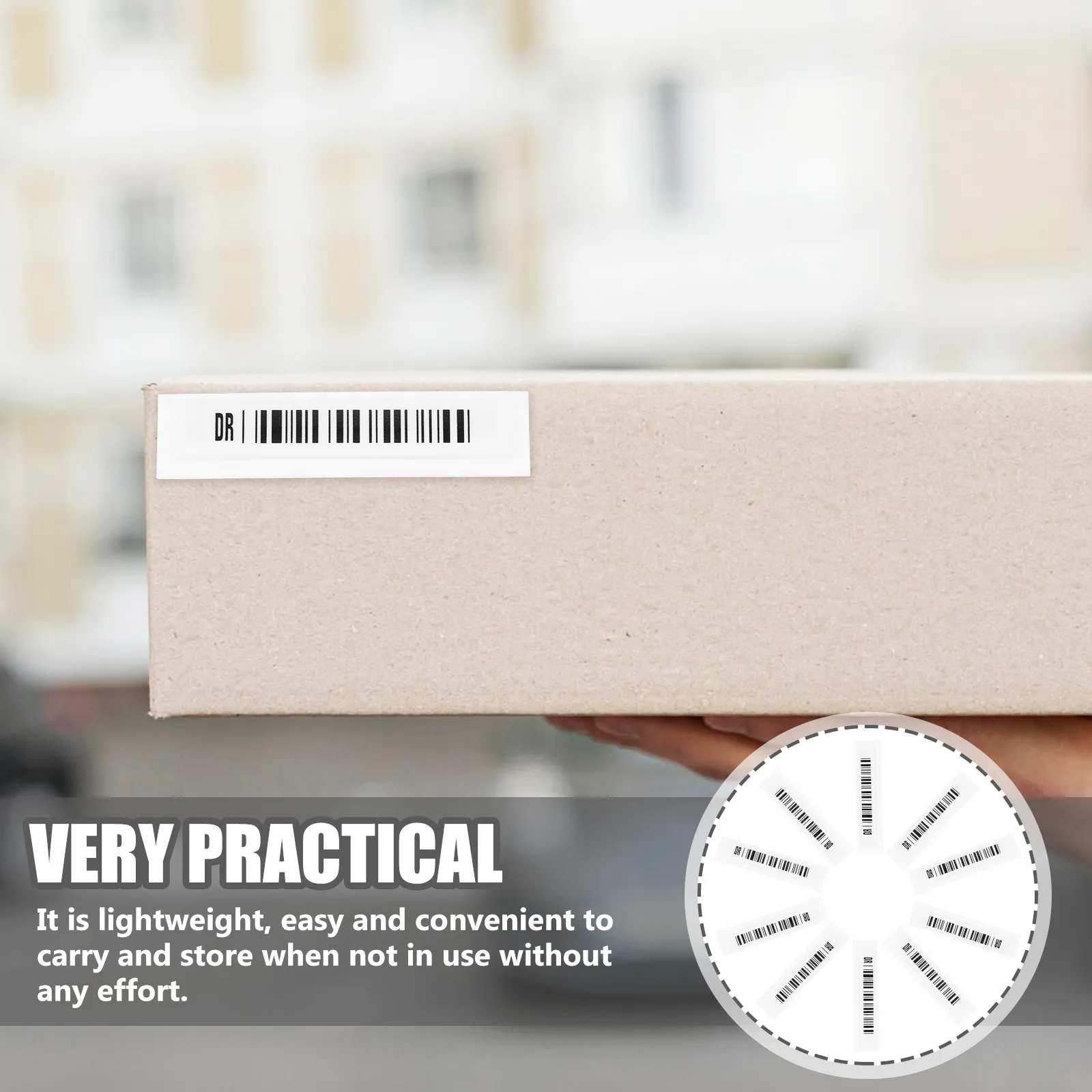 

108Pcs Anti-Theft Magnetic Strip Simple Design Lightweight Commodity Label for Supermarket Goods Acoustomagnetic Anti-Theft Tags