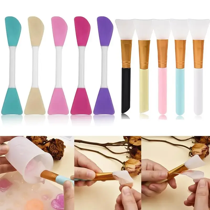 Silicone Brush Gel Glue Resin Jewelry Making Tools Face Smear Supplies DIY Epoxy Resin Glue Stirring Mixed Tools Easy To Clean