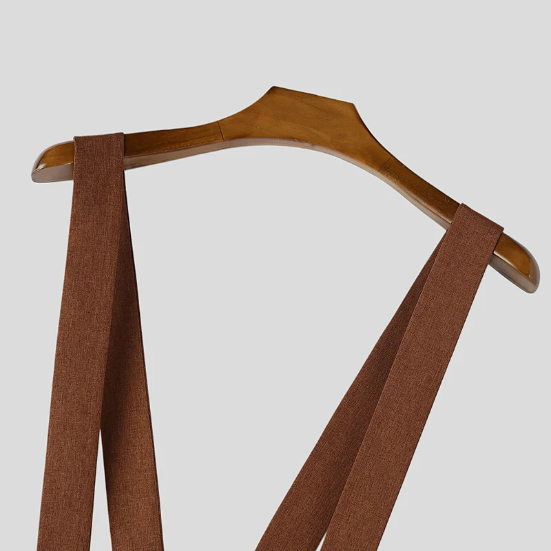 INCERUN Herren-Jumpsuits, einfarbig, ärmellos, lässig, mit Trägern, für Herren, Streetwear, locker, 2026, modische Herren-Overalls, Hosen – Detail 17