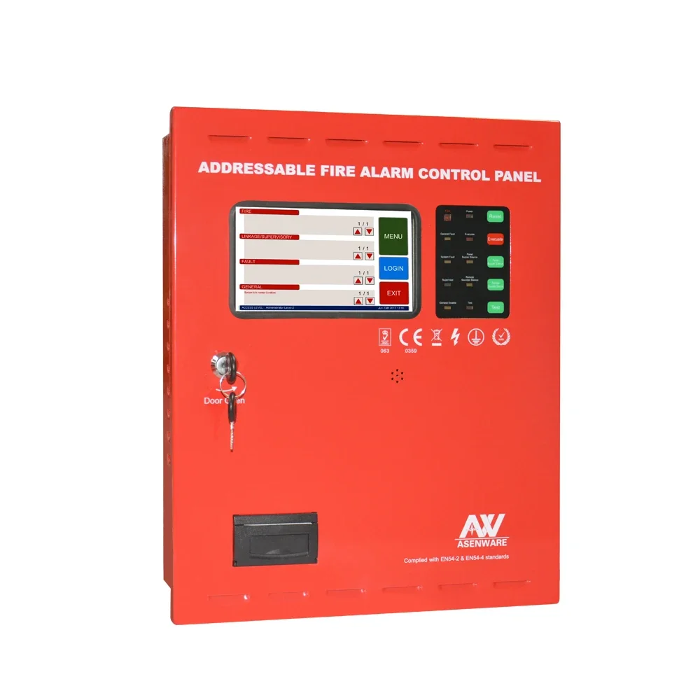 ASENWARE 7inch Touchscreen Addressable Control Panel Alarm System with CE Approved Factory