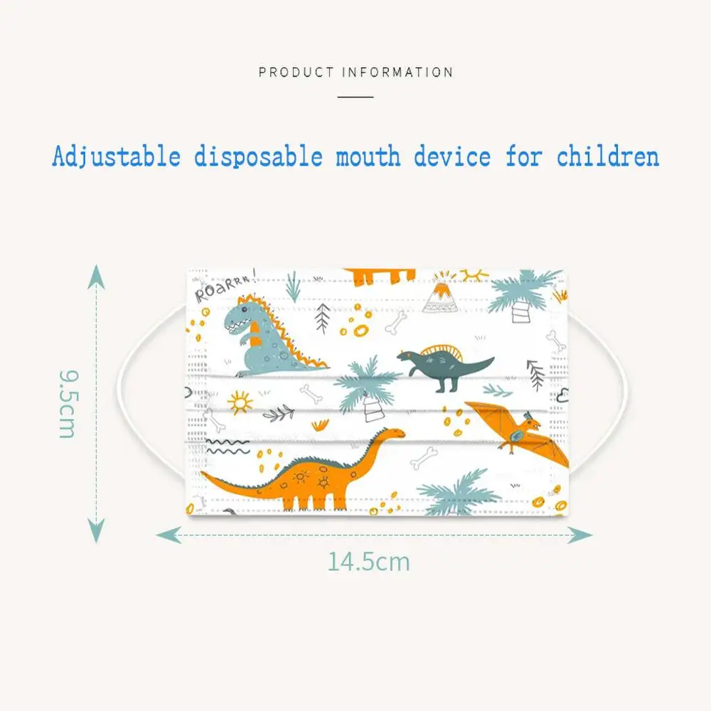 Kreslený děti jednorázové ochranný maska 3čepel vrstva netkané filtr dětské obličej huba maska mascarillas quirurgicas homologadas
