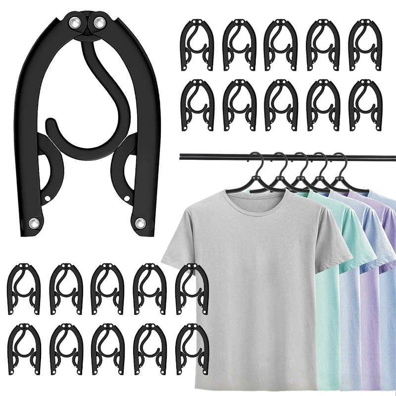 

20Pcs Travel Hangers Portable Foldable Travel Hanger Organizer, Plastic Cruise Ship Accessories Essentials Clothes Hanging Rack