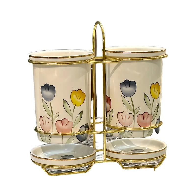 

Light luxury chopstick cartridge drain rack