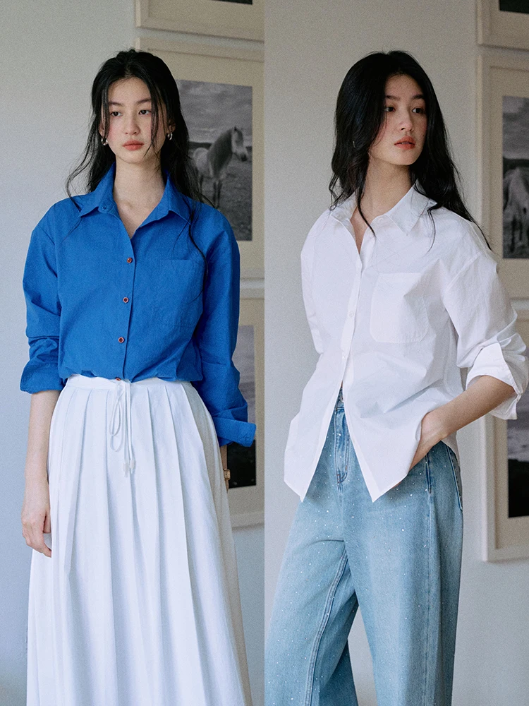 

Jicouture классическая двухцветная вышивка из чистого хлопка, свободная женская одежда, весна-осень, сезонная мода для поездок на работу