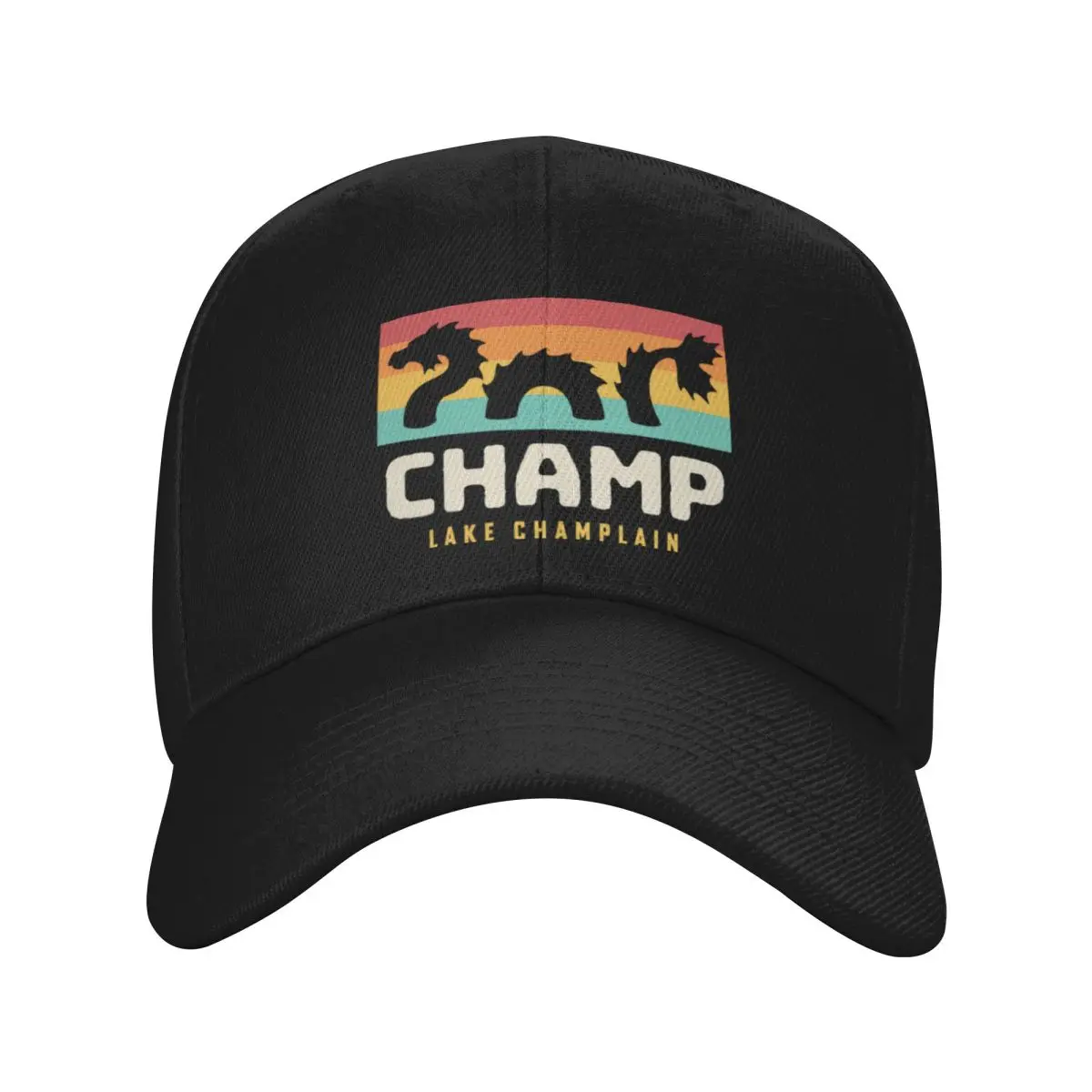 Fashion Champ Lake Champlain Monster American Folklore baseball cap Urban Casual Hats For Women
