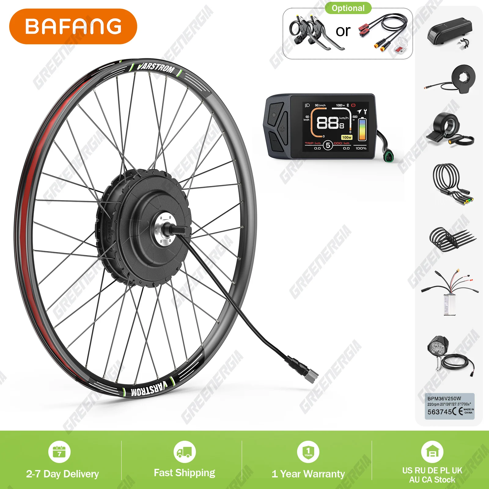 

BAFANG 48 В 750 Вт мотор-концентратор для велосипеда 8FUN G0900 мотор заднего колеса двигатель электровелосипеда комплект для переоборудования электрического велосипеда 26 27,5 700C