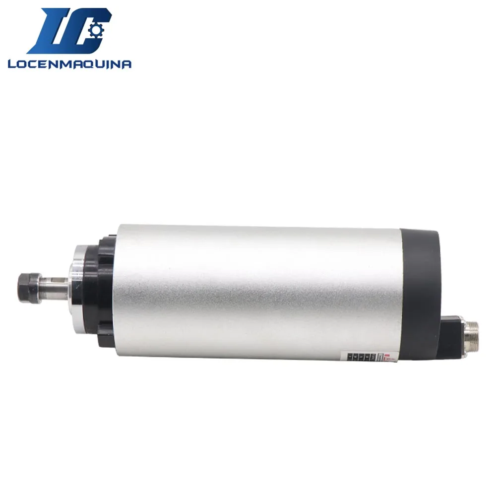 1.5KW CNC chłodzenie powietrzem zestaw wrzeciona 1.5KW ER11 AC220V chłodzenie powietrzem silnik wrzeciona + falownik VFD + 80mm odlew aluminiowy zacisk wrzeciona