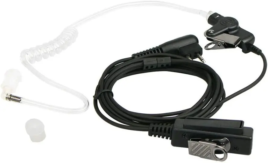 PTT Mic Covert Acoustic Tube Earpiece Headset for Motorola Radio BPR40 CP200 CLS1100 CLS1410 CP185 DEP450 EP450 RDU4100