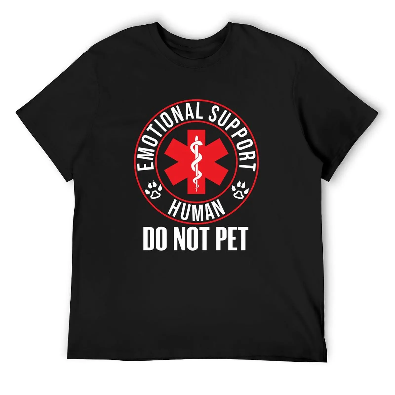 

Emotional Support Human Do Not Pet - Service Dog Love Humor T-Shirt hippie clothes quick-drying funny t shirts for men