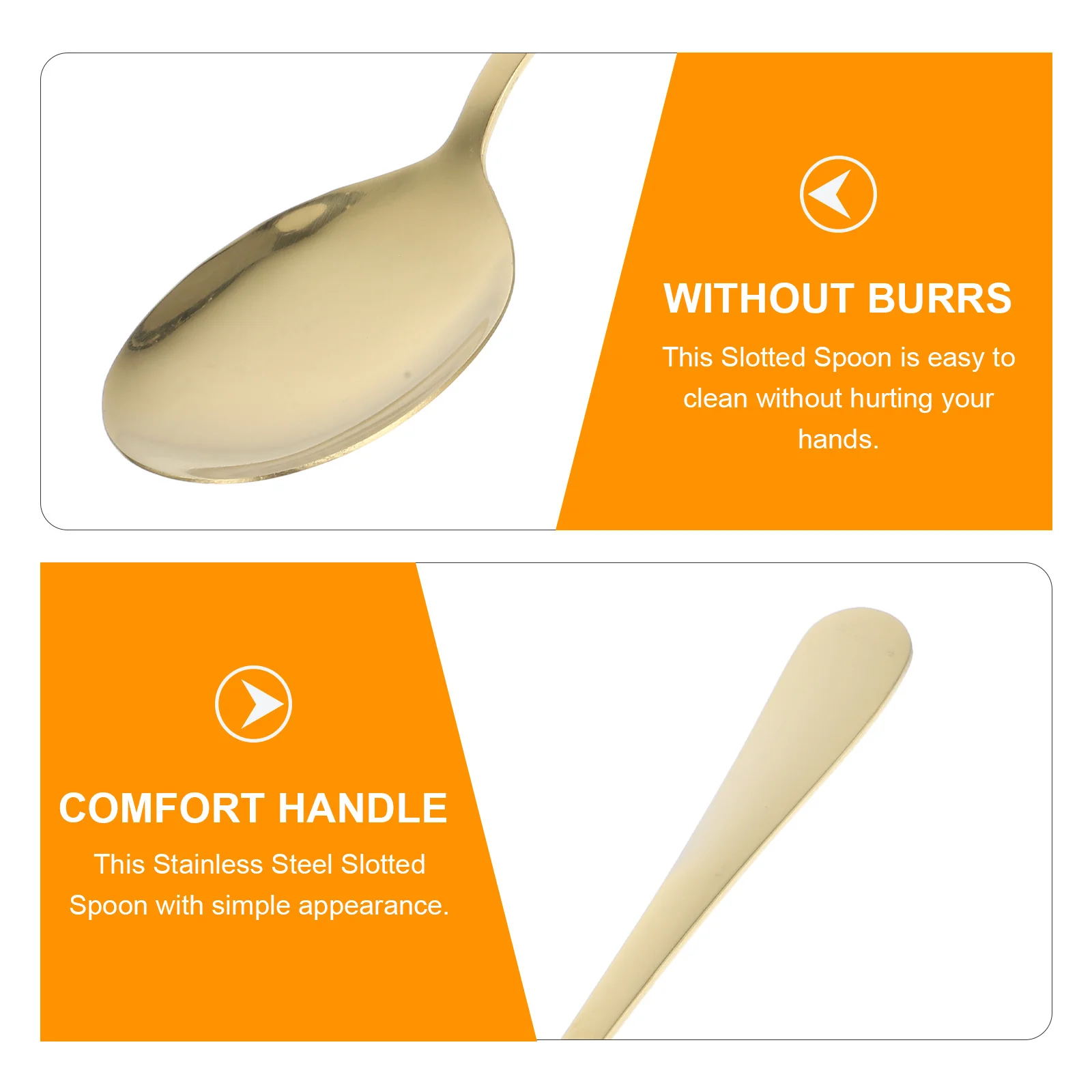 

6pcs Stainless Steel Serving Spoons Set Slotted For Buffet Banquet Kitchen Dessert Tea Flatware Utensils Dishwasher Safe