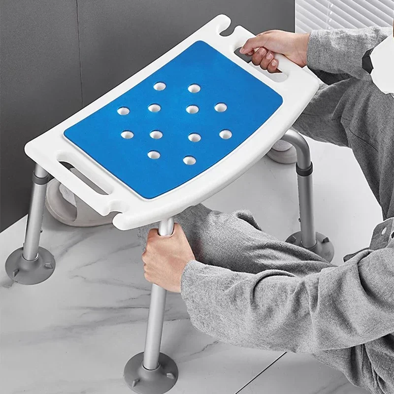 

Non Slip Shower Chair with Adjustable Arms Bathtub Bench Padded Seat for Elderly Disabled and Pregnant Women Safety