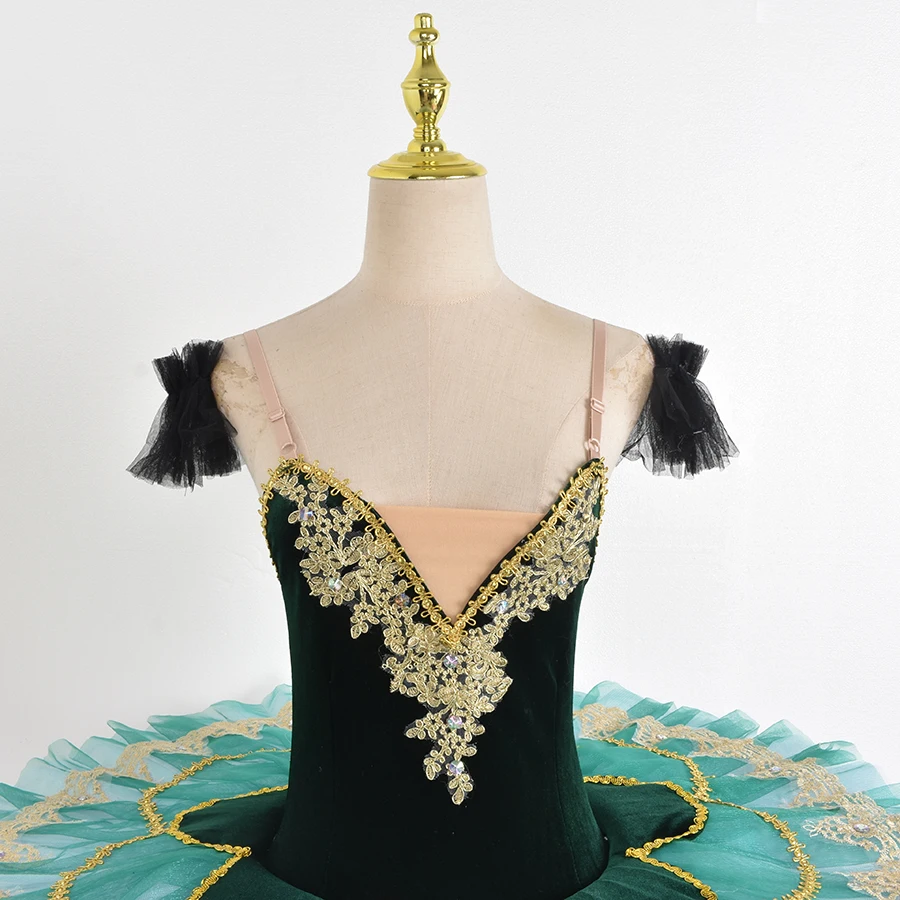 Kids Ballroom Clothing Sequined Flower Tutus Ballet Dress For Girl Modern Dance Tutu Dress Girls Ballet Princess Dress