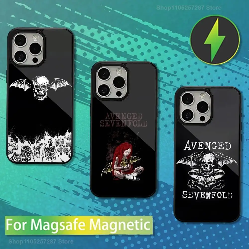 

A-Avenged S-Sevenfold Band Phone Case For iPhone 13,12,11,16,15,17,14,Pro,Max,Plus,Mini, For Magsafe,Magnetic Wireless Charging