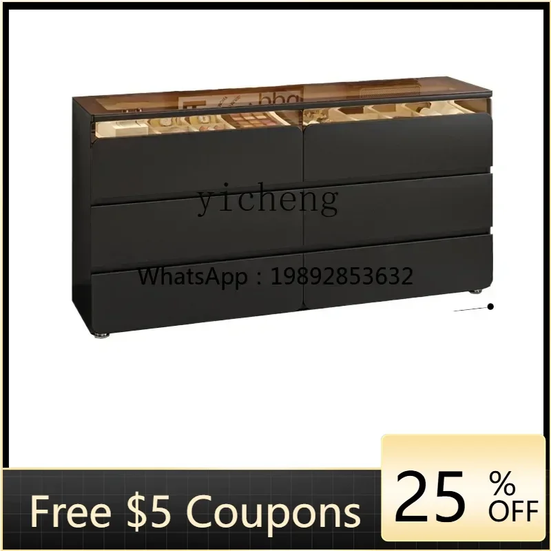 

LYY dresser chest integrated bedroom corner makeup table bedside jewelry storage cabinet ultra-thin