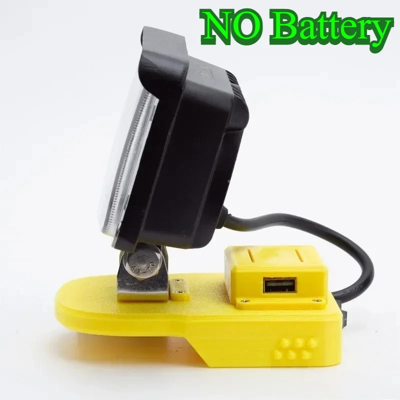 Cordless Portable LED Work Light For AEG RIDGID 18V Li-ion Battery Workshop Camping W/USB Fast Charging Outdoor Emergency Light