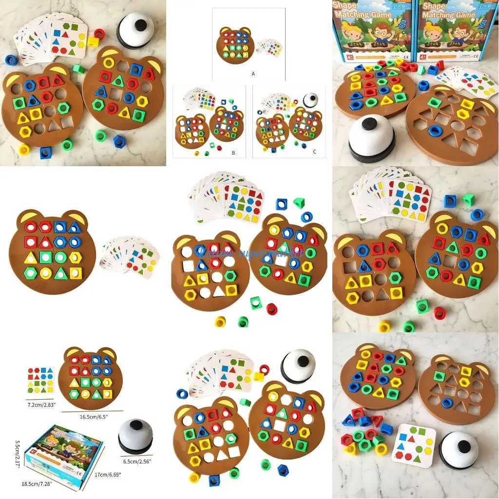 090b 모양 퍼즐 일치 장난감 유아 두뇌 게임 유치원 어린이 퍼즐 게임 플레이 세트