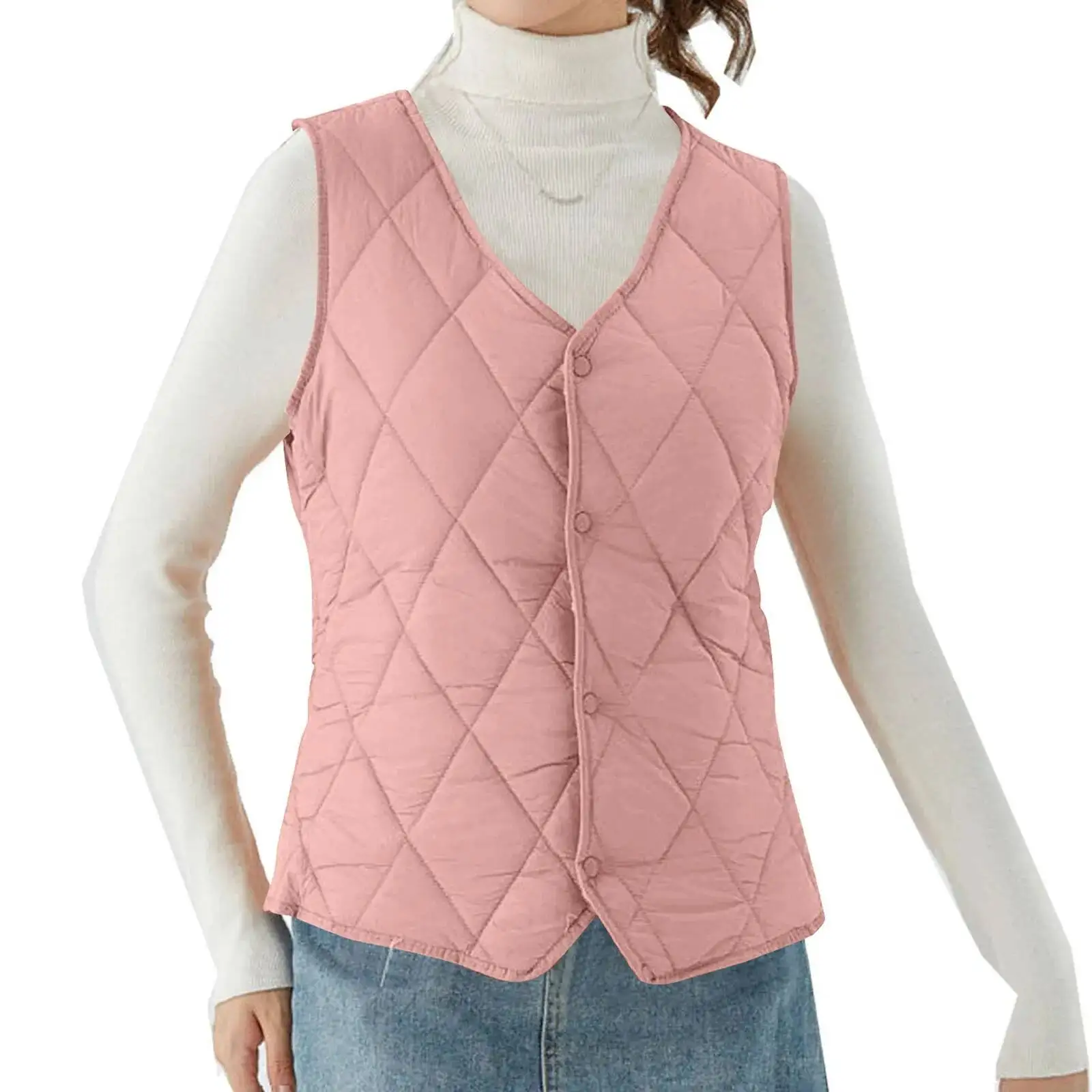 Women's Warm Autumn Winter Ultra Light Thin Duck Down Vest Women Puffer Jacket Female Slim Waistcoat Casual Sleeveles