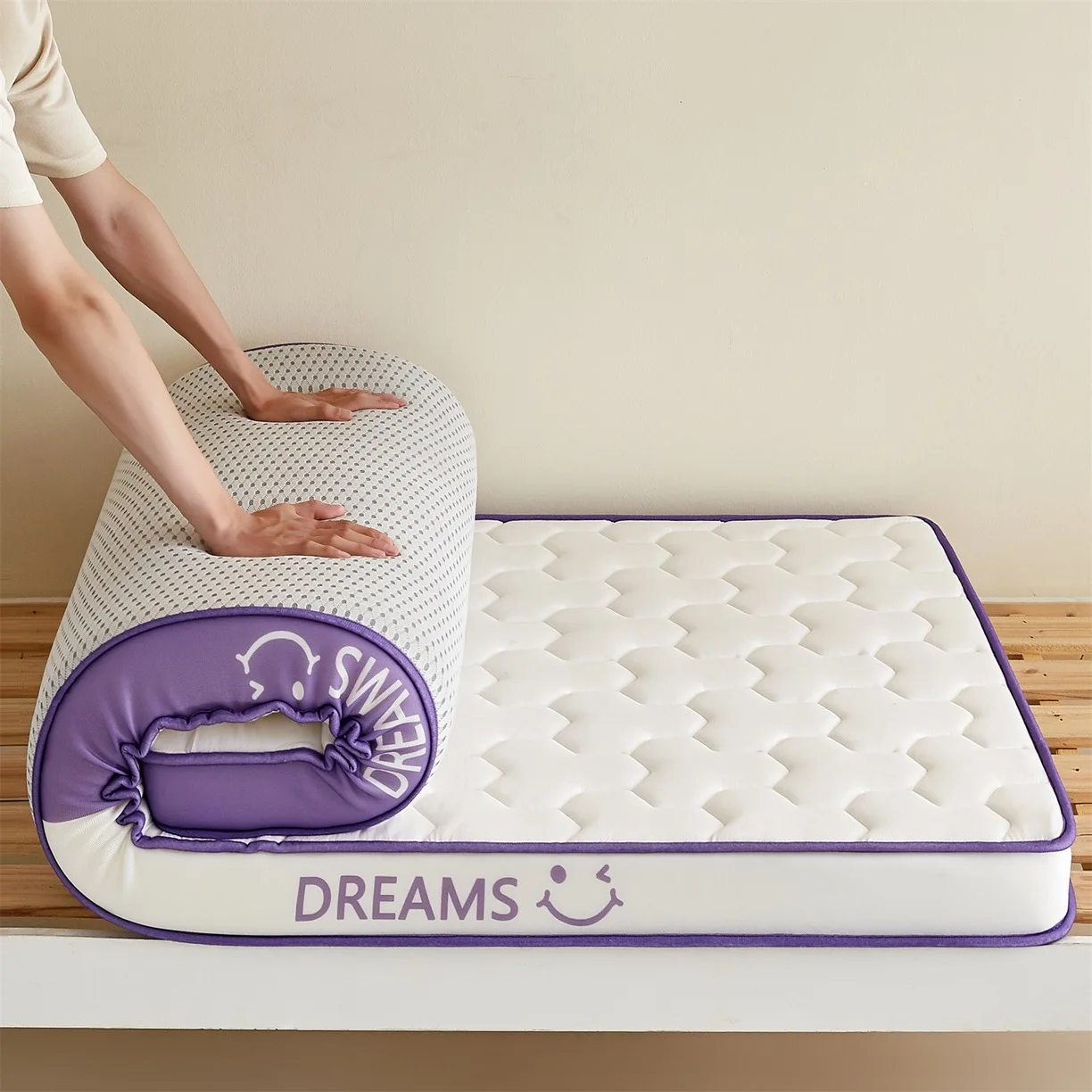 مرتبة من اللاتكس من إسفنج الذاكرة للاستخدام المنزلي، مرتبة سرير مفردة سميكة للغاية لأرضية حصير سكن الطلاب #1