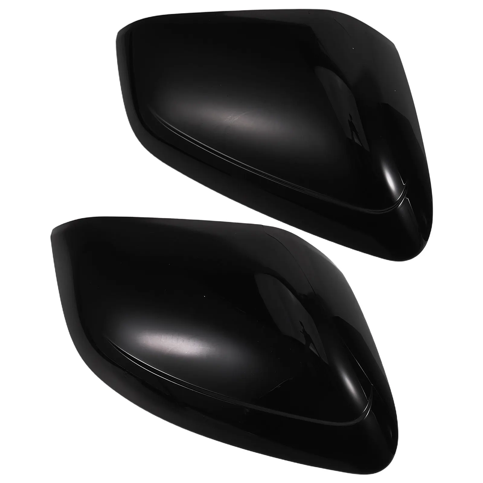 2Piece Side Mirror Cover Trim Gloss Black ABS Plastic Exterior Decoration for 2025 and Later Vehicle Specific Rearview