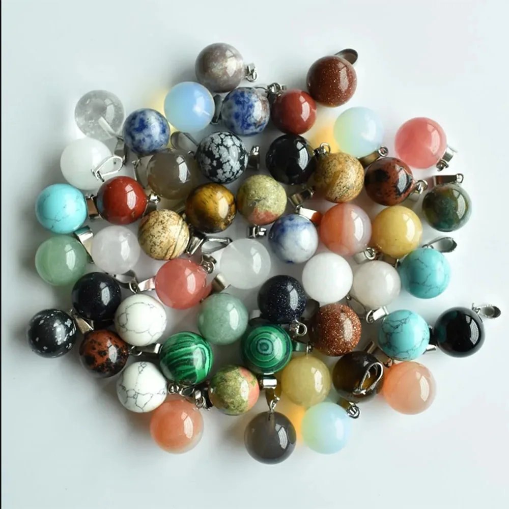 Großhandel 50 Stück/Set Naturstein in verschiedenen Formen für DIY-Halsketten, Anhänger, Schmuckherstellungszubehör, kostenloser Versand – Detail 9