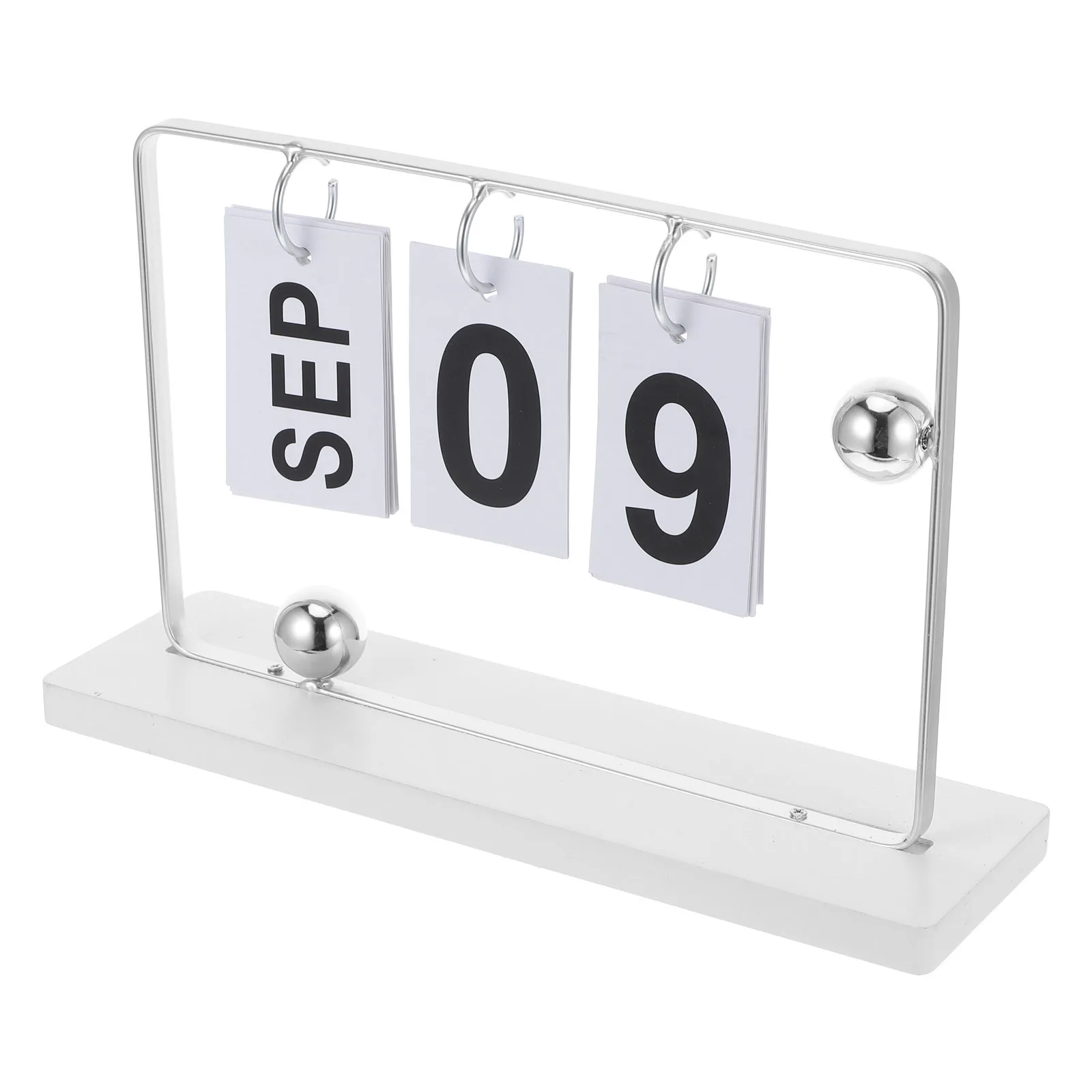 

1Set Desk Perpetual Calendar Wooden Minimalist Daily Display Standing Flip Reusable Yearly Office Home Kitchen Desktop Decor