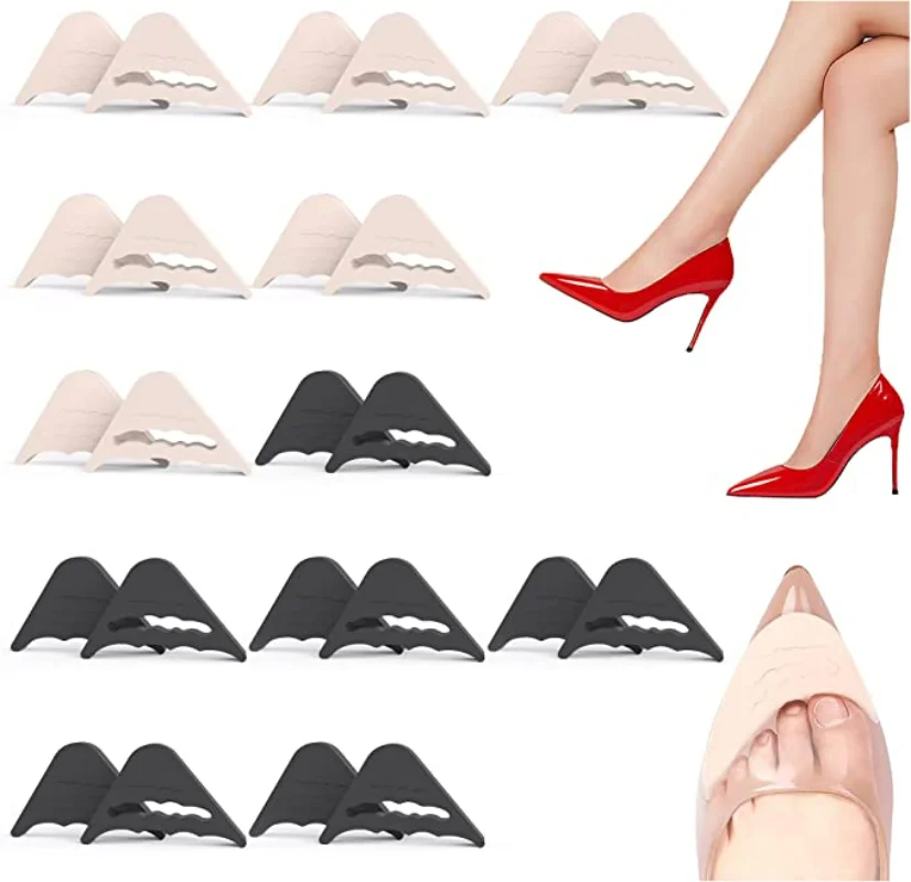 2pairs High Heels Toe Plug Half Sponge Shoes Cushion EVA Adjustable Forefoot Insert Pad Women Feet Filler Insoles Anti-Pain Pads