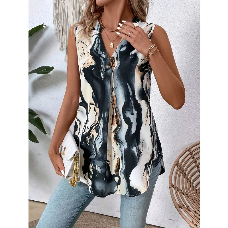 

Plus Size New Women Front Button Tank Tops Casual Crew Neck Sleeveless Slim Fit Vest Fashion Female Rib Knit Crop Tops