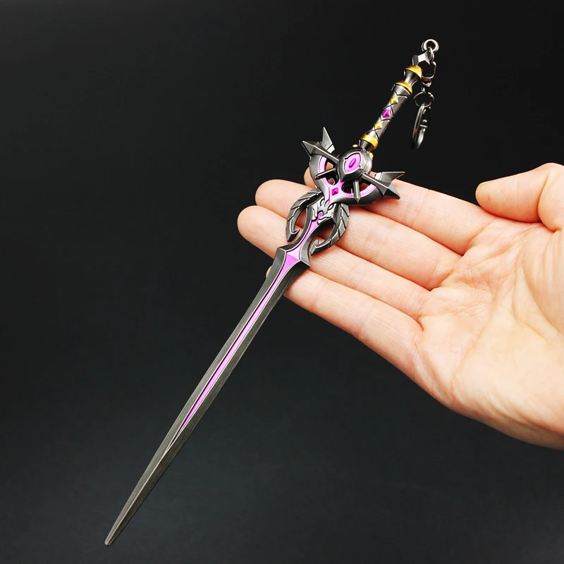 22cm Genshin Impact game 4-star one-handed sword Humic sword alloy weapon model pendant ornament toy