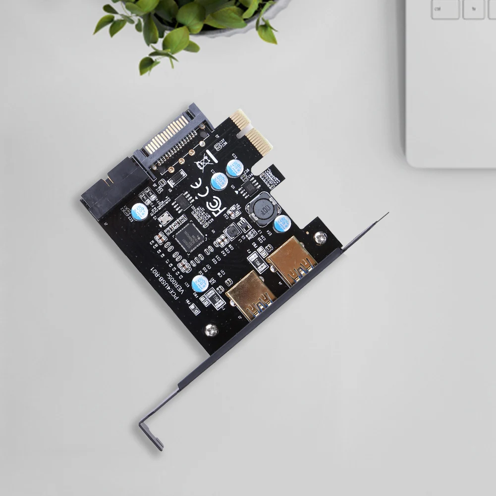 محول موصل طاقة لعامل تعدين البيتكوين ، بطاقة توسيع سريع PCI ، PCI E إلى USB ، 2 منفذ ، 19 دبوس