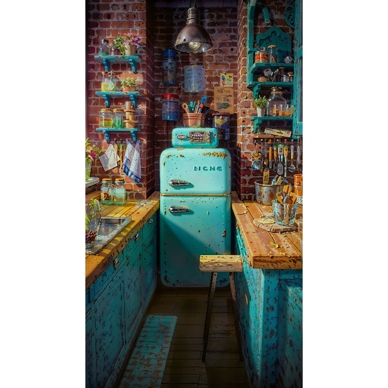 500/1000/1200/2000 PCS Jigsaw Puzzles Kitchen Scenery Family Activity Games for Gameroom Bedroom Home Decor Gift