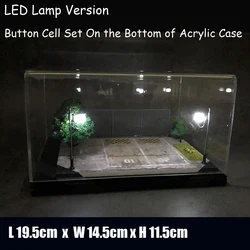 Diorama 1/64 LED Lighting Garage For Model Car Parking Station Vehicle Collection Display