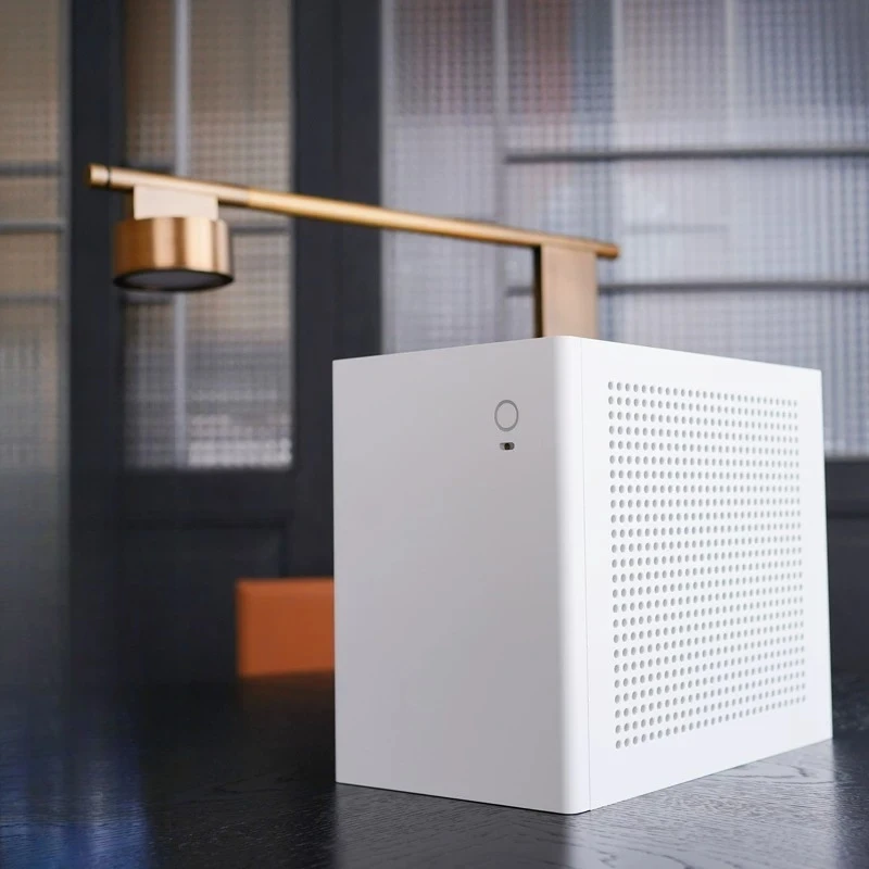 [2024 -V2 Version] A2 Aluminum Alloy Itx 1U Small Chassis, Desktop Mini Host A4 Chassis
