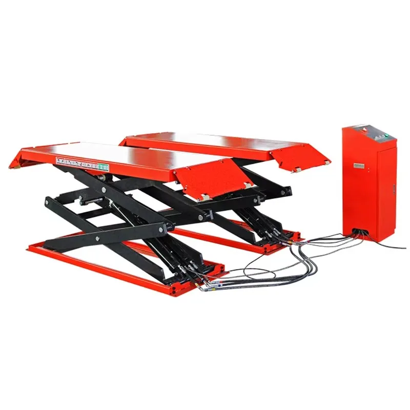 Heavy Duty Ultra Thin Small Scissor Mobile Car Repair With 3.5 Ton Capacity for Auto Maintenance and Repair Equipment Platform