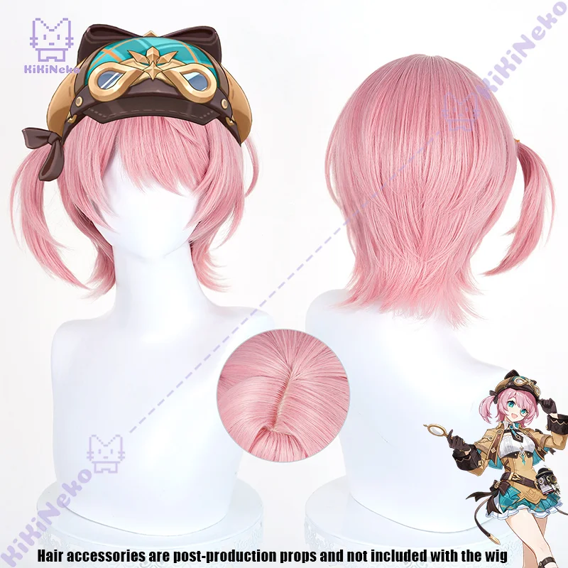 Game Genshin Impact Charlotte Cosplay Wig Hurlock Variations Cosplay Hair For Hallowmas Comicon Party Adult Women Man