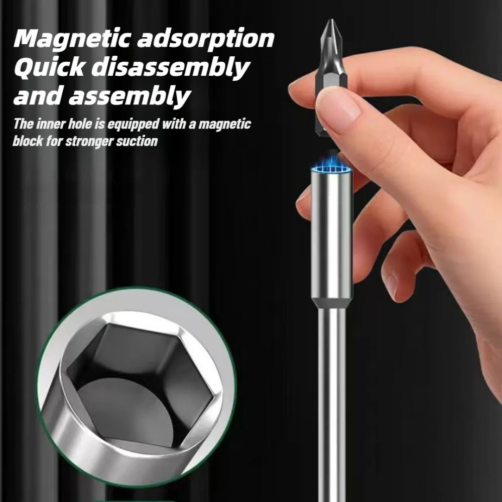 T-Handle Screwdriver Set with Cross and Straight Slot Hexagon and Plum-shaped Heads Plus Socket Set for DIY Lovers Maintenance view 3
