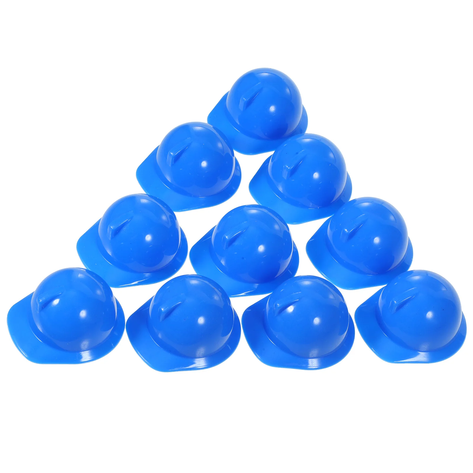 

20pcs Plastic Miniature Construction Hat Mini Construction Toy Hats House Ornaments