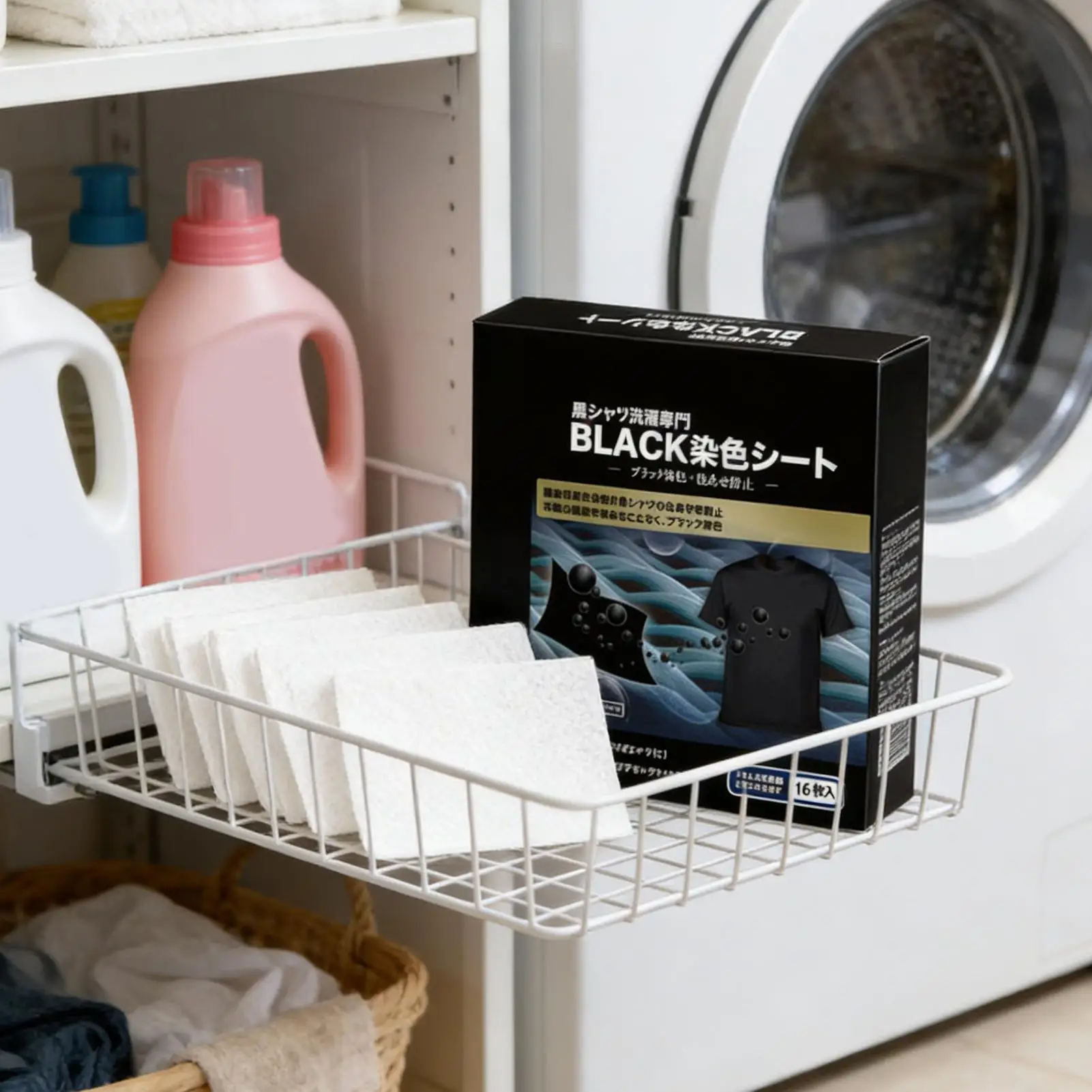 Clothes Black Enhanced Tablets Laundry Blackening Dyeing Tablets Clothes Color Protection Sheets for Washing Machine Cleaning