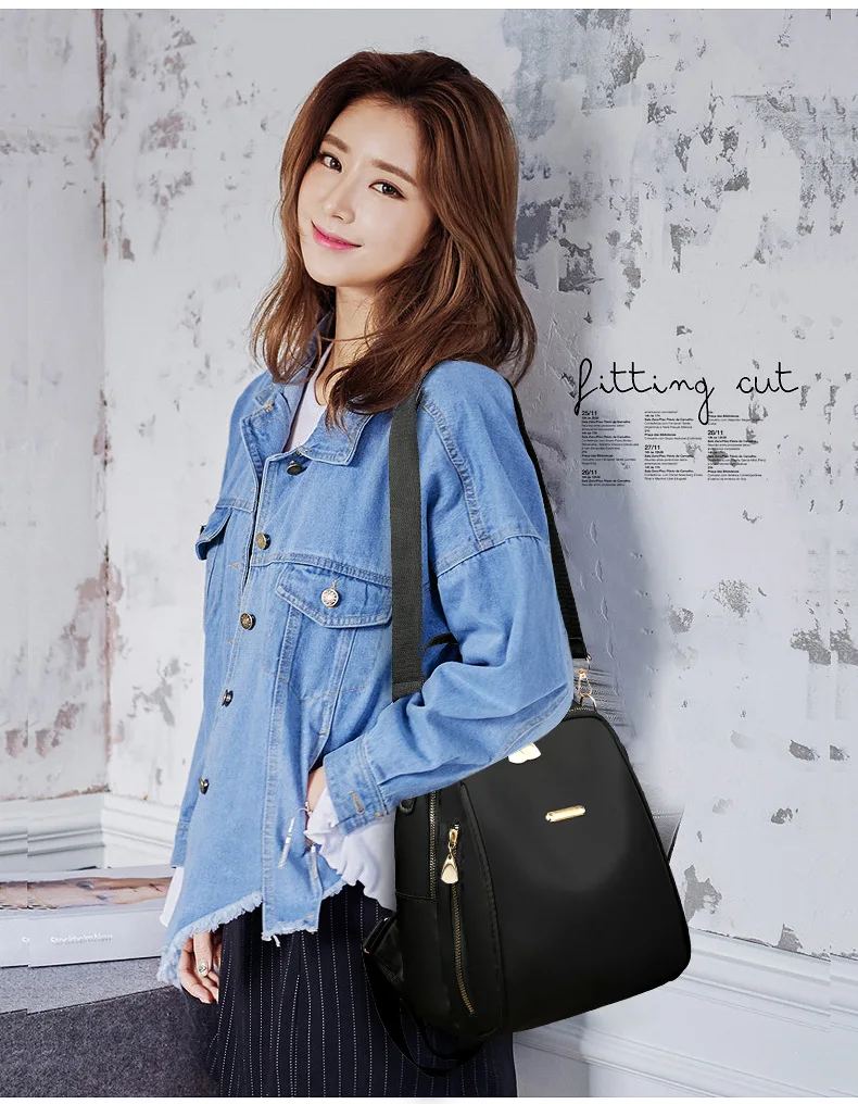 A stylish new women's backpack with a high-end feel, a casual outdoor travel small backpack and a fashionable commuting hand bag