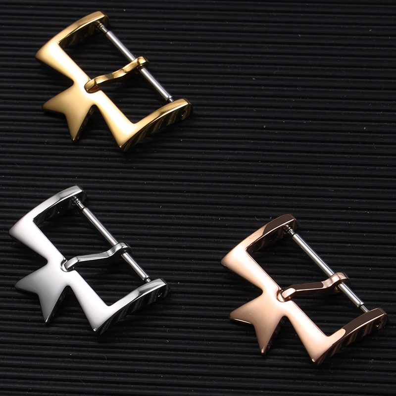 stainless steel watch clasp for VC Vacheron watch strap buckles Constantin silvery Golden Rose gold metal pin clasp 16mm