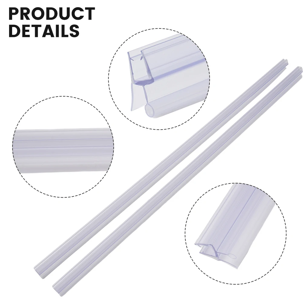 Sealant Strip Shower Seal Shower Room Bottom Transparent Water Retaining Strip 6/8/10/12mm For Bathroom Glass Door