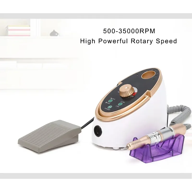 35000RPM マニキュアマシン 65W 電動ネイルドリル マニキュアマシン ネイルアート ジェルポリッシュ用